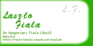laszlo fiala business card