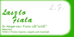 laszlo fiala business card